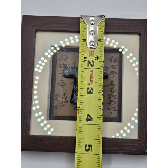 Asian Shadow Box 3D Framed Art Kimono Abacus - Picture 4 of 7